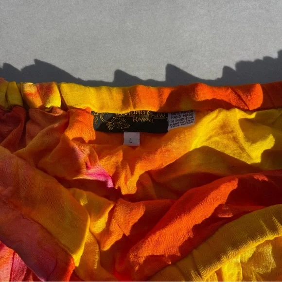 Tie Dye Tiered Mini Skirt - Picture 2 of 3